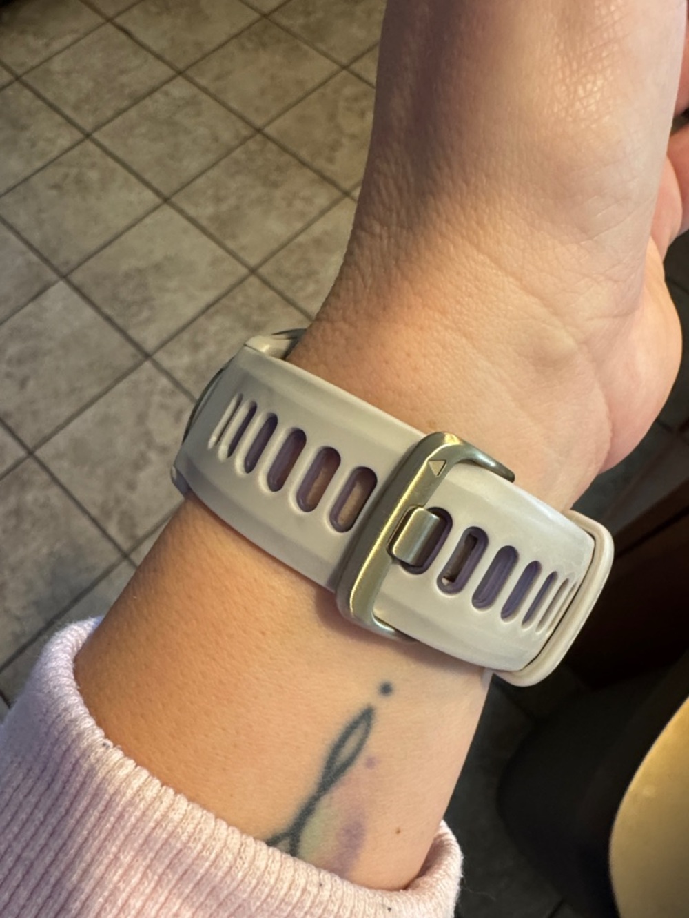 Garmin Forerunner 970 Soft Gold Titanium French Gray Case - Picture 7 of 7